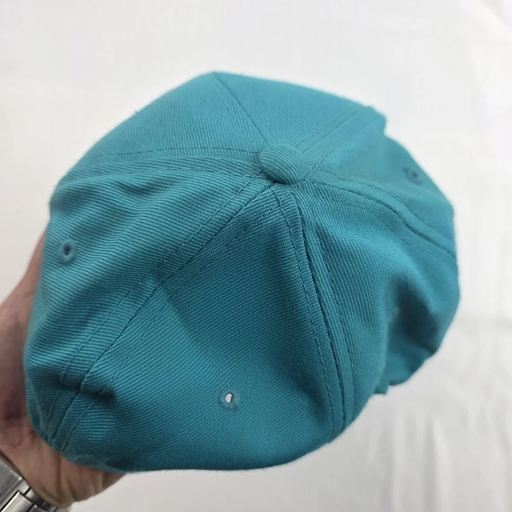 Vintage Florida Marlins Hat Cap Snap Back Mens One Size Teal MLB Baseball 90s
